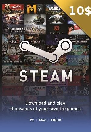 Steam Gift Card 10 USD - Steam Key - United States