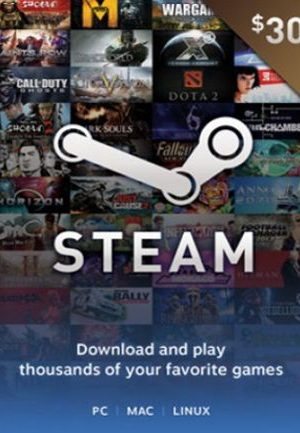 Steam Gift Card 30 USD - Steam Key - United States