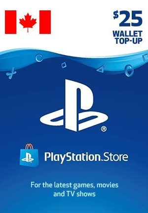 PlayStation Network Gift Card 25 CAD - PSN Canada