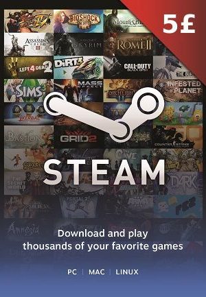 Steam Gift Card 5 GBP - Steam Key - United Kingdom