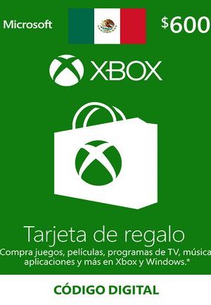 Xbox Live Gift Card 600 MXN - Mexico