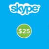 Skype Prepaid Gift Card 25 USD - Skype Key - GLOBAL