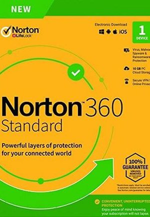 Norton 360 Standard + 10 GB Cloud Storage (1 Device, 1 Year) - Key - EUROPE